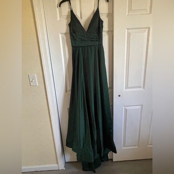 Strappy Back Satin Ballgown - Picture 14 of 15